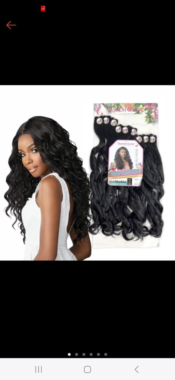 cabelo bio vegetal agnes fashoin classic 9 telas 56cm 360g