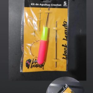 kit de Agulhas pra crochet Braids com 5