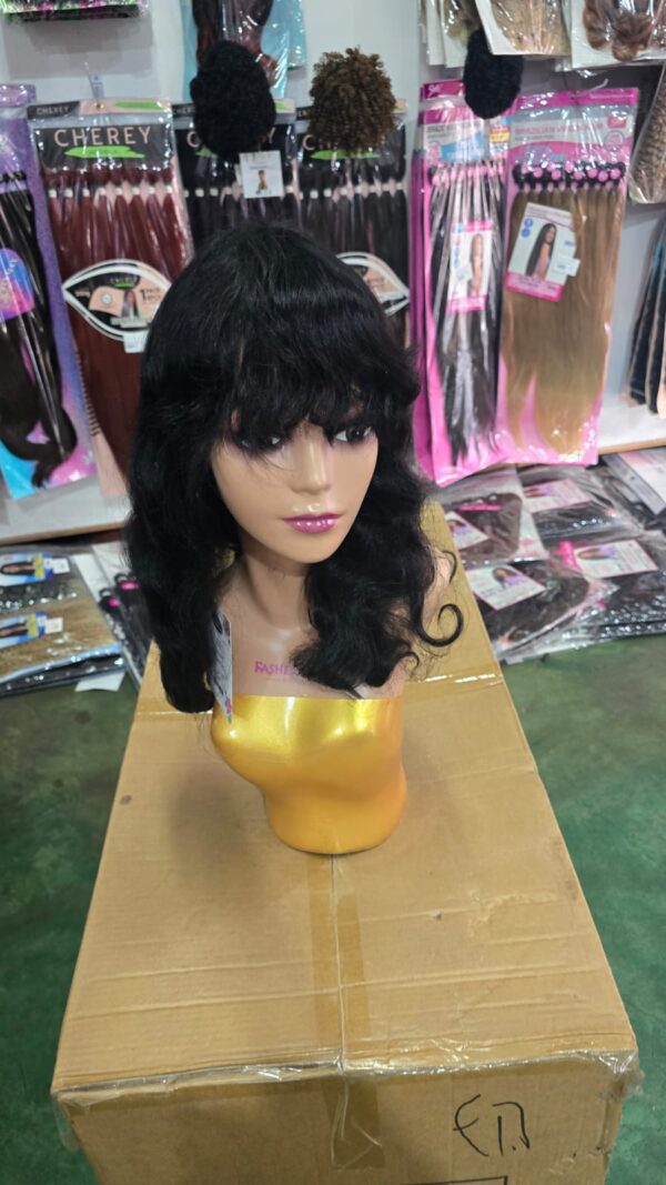 lace front cabelo humano liso ondulada com franja