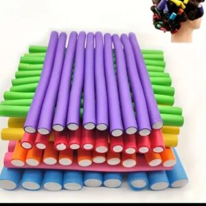 20pcs Modeladores de Cabelo de Espuma Macia - Sem Calor, Rolos de Estilo DIY, Cores Sortidas