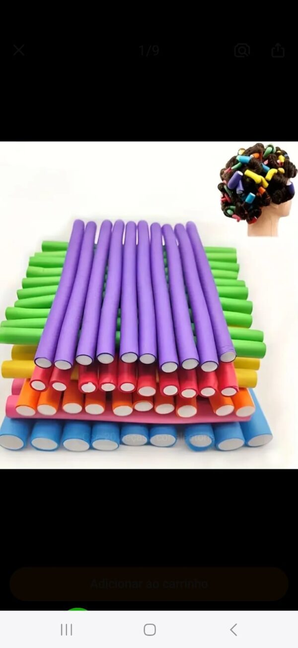 20pcs Modeladores de Cabelo de Espuma Macia - Sem Calor, Rolos de Estilo DIY, Cores Sortidas