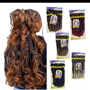 Cabelo para trança ponto onduladas French Curl 400g