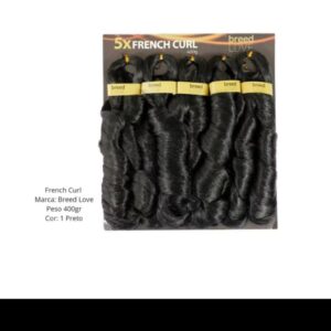 cabelo french curl fibra premium pré-esticada 400g Breed Love