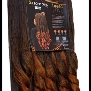 cabelo jumbo 5x Boho curl Breed love cachos 65cm 400g