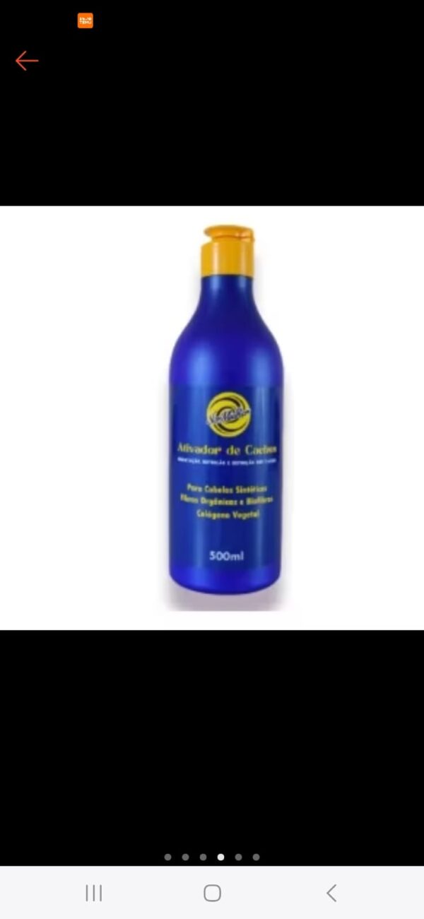 Activador de cachos ser Mulher 500ml para cabelos bio Fibras e organicos