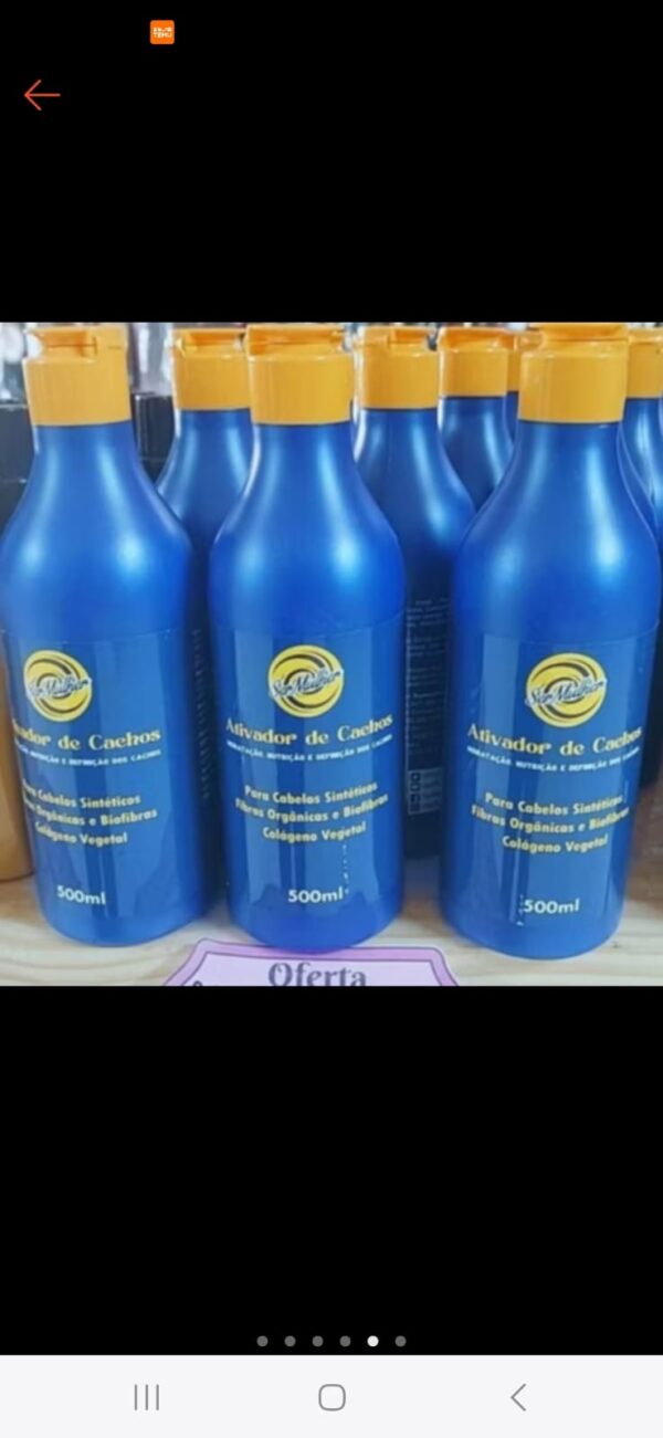 Activador de cachos ser Mulher 500ml para cabelos bio Fibras e organicos - Imagem 2