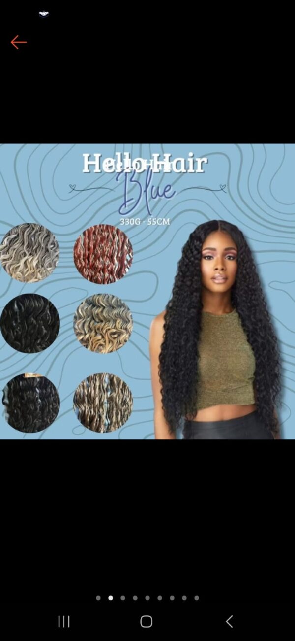 cabelo Bio fibra Blue-Hello Hair 330g