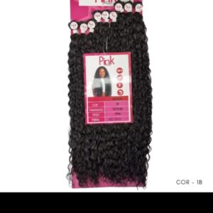 cabelo Bio fibra Beyonce cacheado pink hair 300g