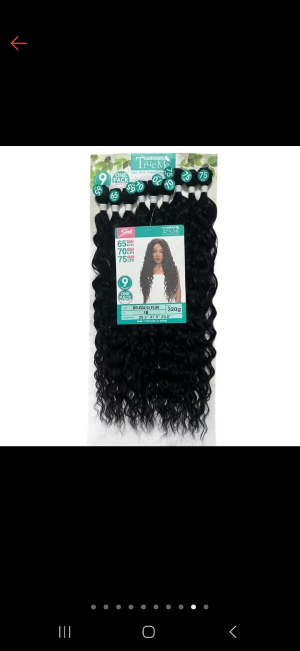 Cabelo cacheado Beleza G Plus Sleek 320g