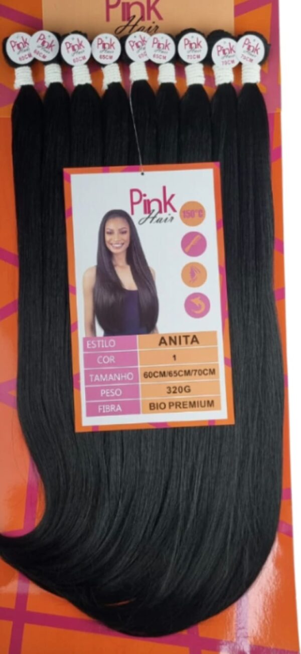 Cabelo liso Anita bio premium pink hair