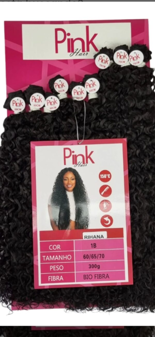cabelo Bio fibra Rihana cacheado-pink Hair