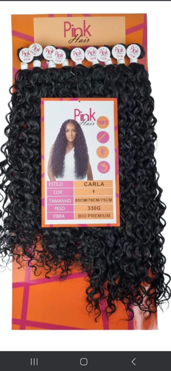 cabelo cacheado Carla bio fibra premium pink Hair