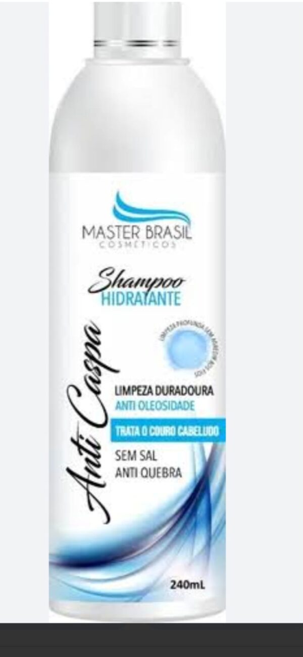 Shampoo Hidratante Anti Caspa Anti oleosidade sem sal